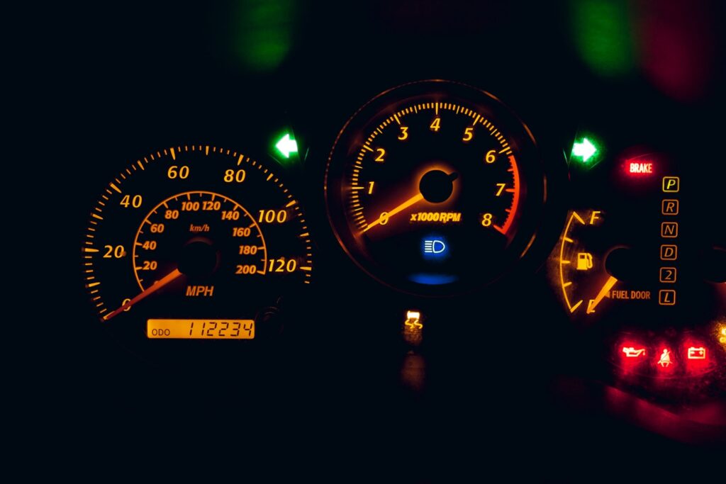Toyota RAV4 instrument cluster.