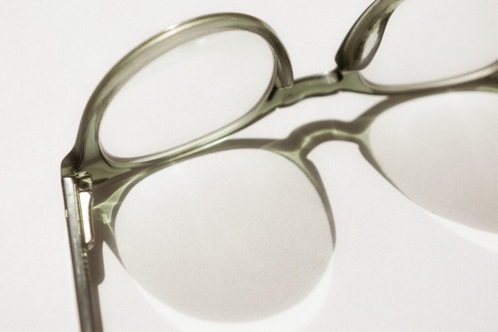 Green eye glasses