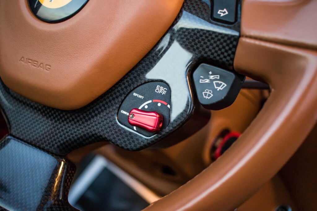 Ferrari Drive Mode on Steering Wheel