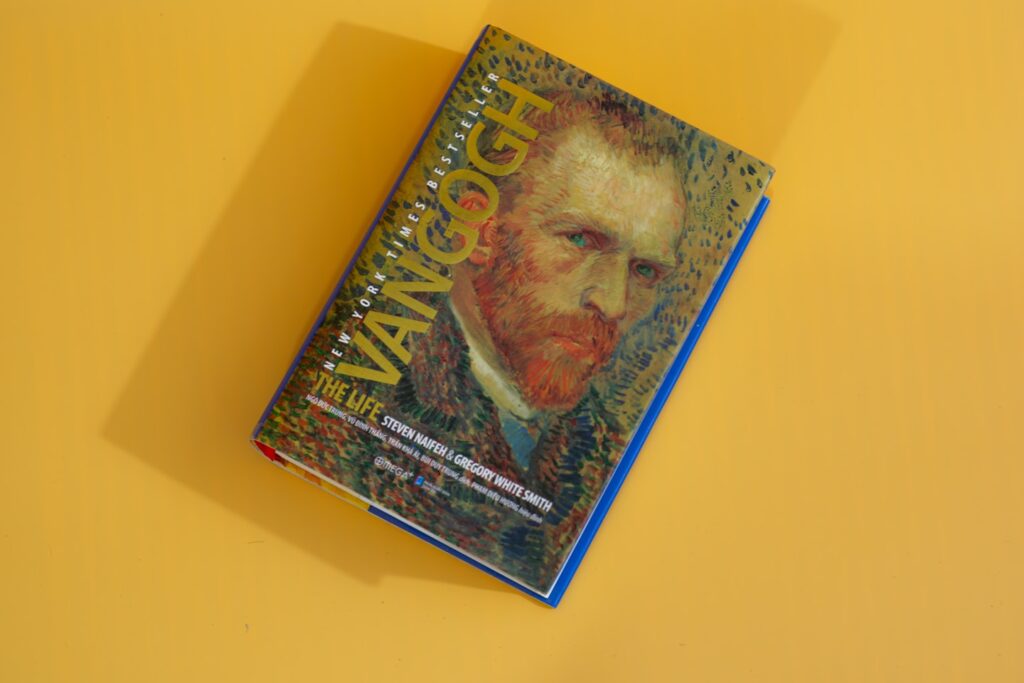a book with a picture of a man on it